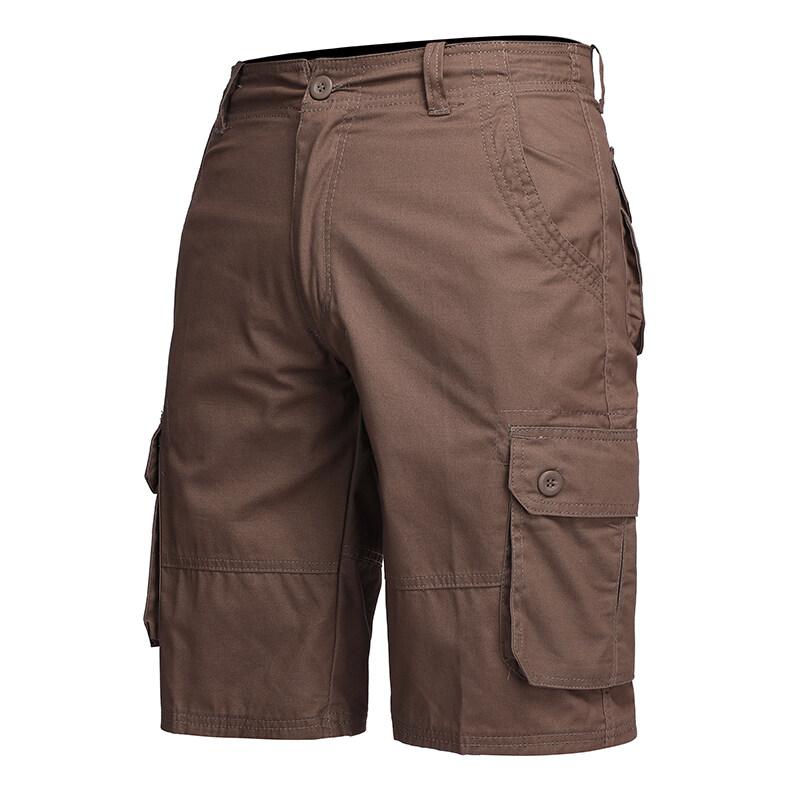 2025 Summer Men's Cargo Shorts Big Size Sports Knee Shorts Men Classic Short Pants Streetwear Hip Hop Straight Loose Pants 29-44