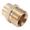 Brass M22-14mm X 1/4 Inch Pressure Washer Adapter Quick Connection & Disconnect For Power Washer Hose Pump