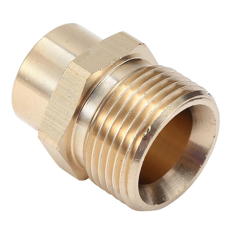 Brass M22-14mm X 1/4 Inch Pressure Washer Adapter Quick Connection & Disconnect For Power Washer Hose Pump
