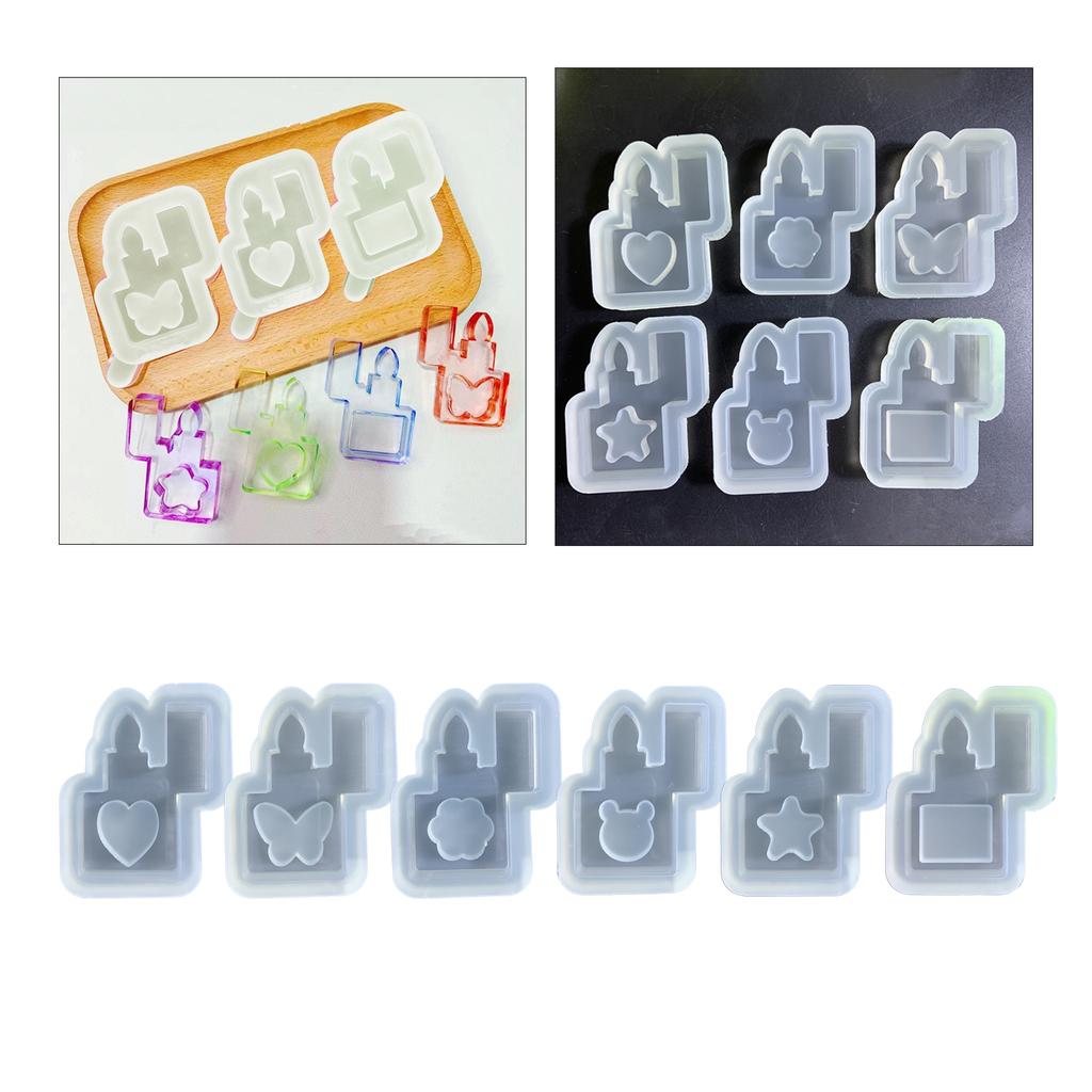 Resin Silicone Molds Quicksand Casting Molds Epoxy Resin Shaker Mold for Jewelry DIY Crafts Making Resin Pendant Mold