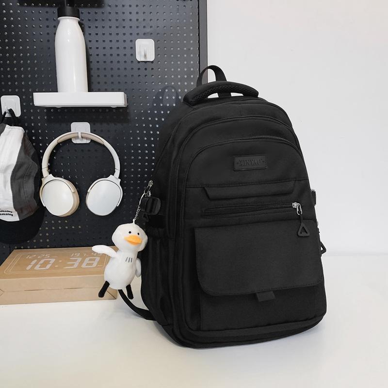 Schoolbag Junior High School Student High Value Schoolbag Japanese Large Capacity Lightweight Simple Backpack Short Trip Schoolbag