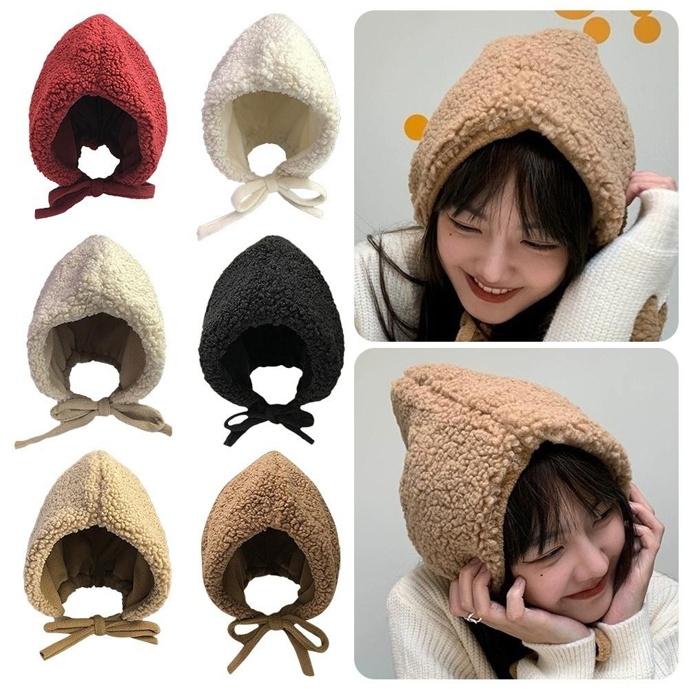 Solid Color Plush Hat Anti-cold Lambswool Cap Fashion Winter Hat Winter Season
