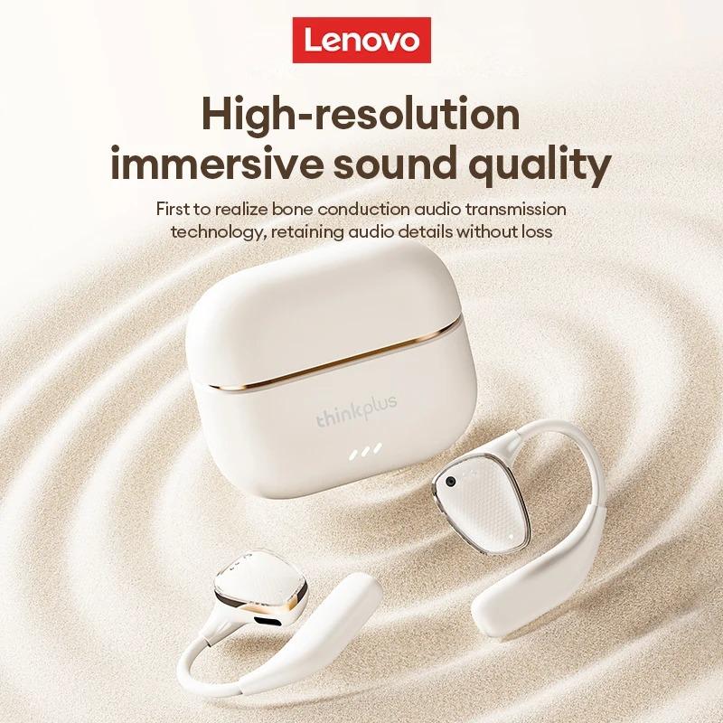 Lenovo LP78 OWS Wireless Earphone Bluetooth 5.4 Stereo Sound Long Battery Life Headset Noise Cancelling Low Latency Sport Waterproof Earbuds