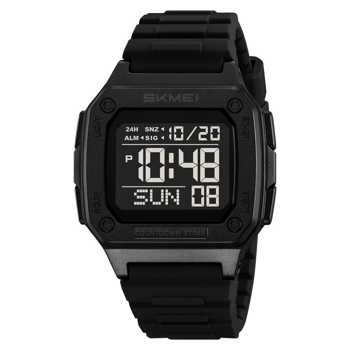 

Multifunctional watch Sports waterproof electronic watch Men s electronic watch чорний
