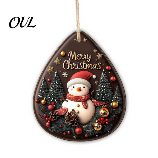 Retro Truck Xmas Signs 2D Christmas Wooden Door Hanger Ornaments, Santa Snowman Reindeer Welcome Wall Festive Front Sign, Rustic Farmhouse Tree