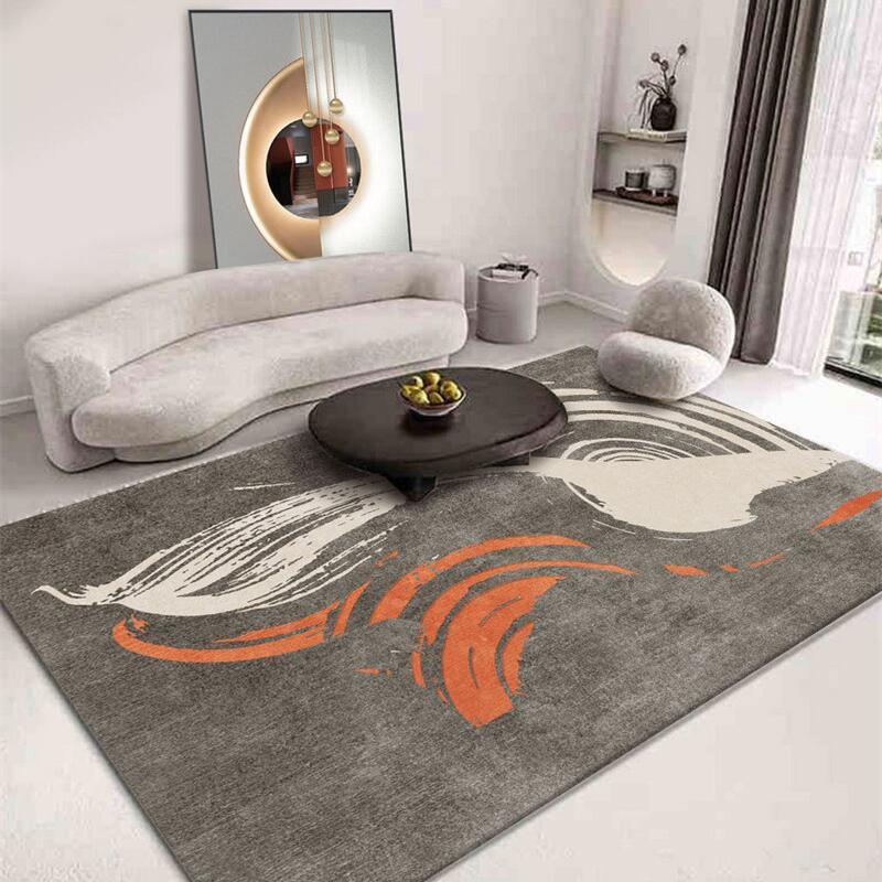 Modern Light Luxury Living Room Carpet Home Decoration Sofa Coffee Table Rug Crystal Velvet Bedroom Bedside Rugs Non-slip Mat