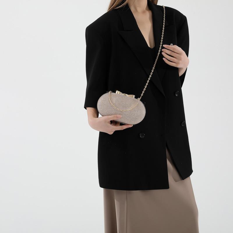 Bag women's new shoulder messenger women's bag fashion small bag small round bag spring personalized chain dinner bag