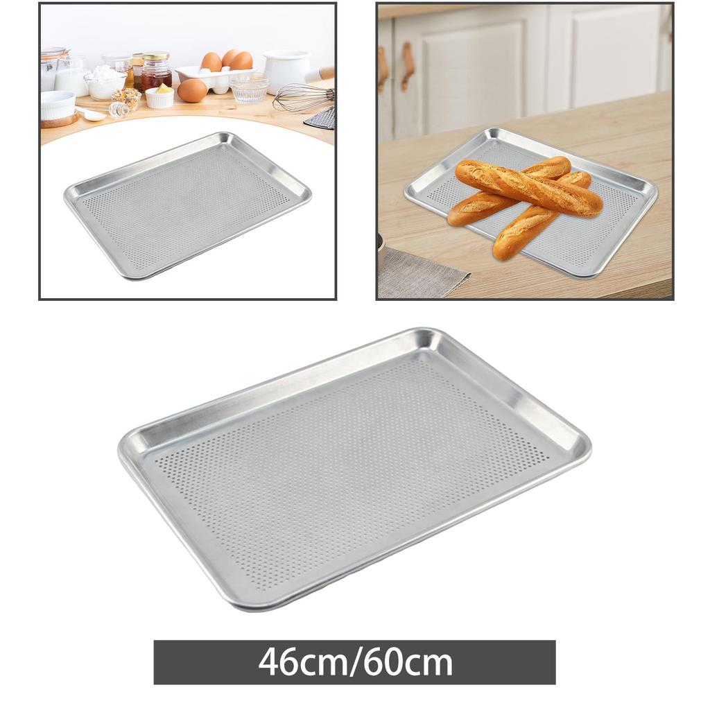 Perforated Sheet Pan Rectangle Bakeware Baking Tray for Kitchen Party Pastry