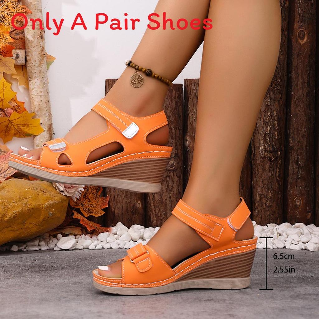 Roman Sandals For Women Large Size Summer Pu Open Toe Slip On Comfortable Footwear