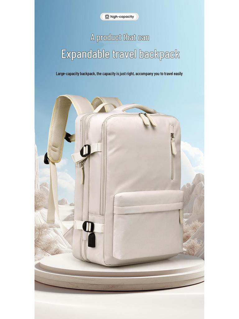 Expandable 180° Multi-layer Casual Backpack with Large Capacity and Logo Option