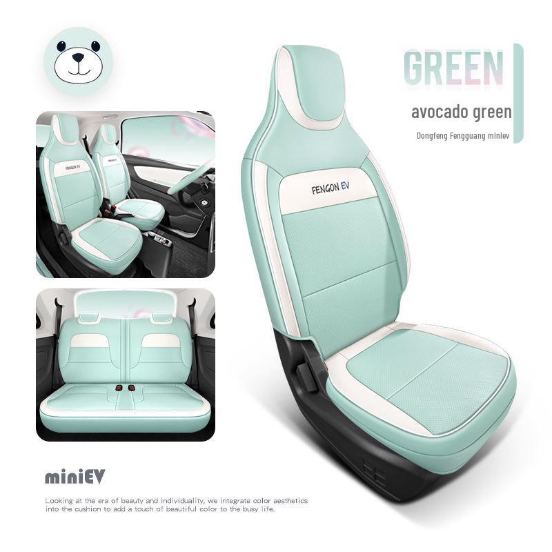 Wuling Hongguang MiniEV Seat Cover: Full Wrap Macaron Leather Cushion