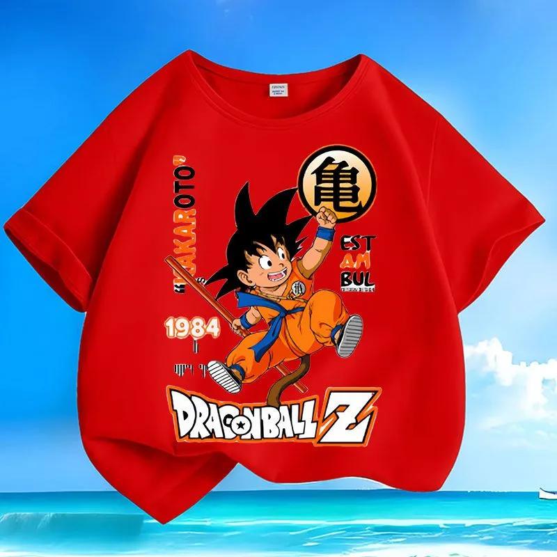 Summer new style Gokustyle childs shortsleeved tshirt made of pure cotton a casual top for leisure time