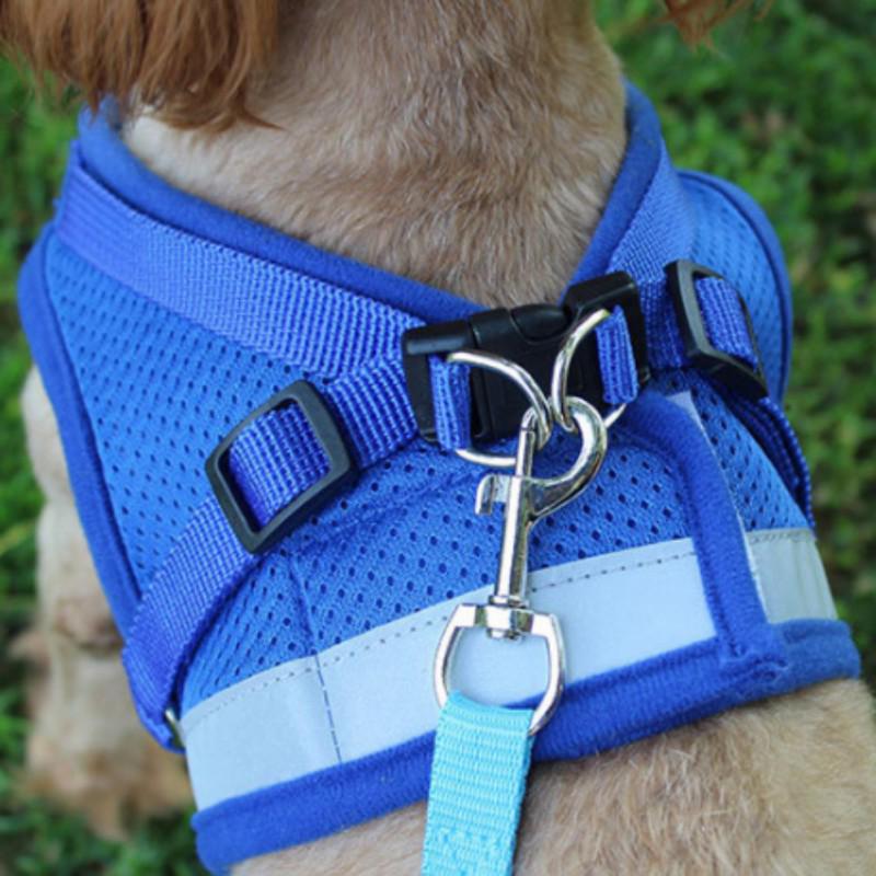Reflective Safety Pet Dog Harness and Leash Dogs Cat Harnesses Vest Puppy Chest Strap Pug Chihuahua Bulldog Set for Small Medium