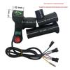 Four-Light Half-Handle Three-Speed Electric Bicycle Throttle with Cruise and Voltage Display