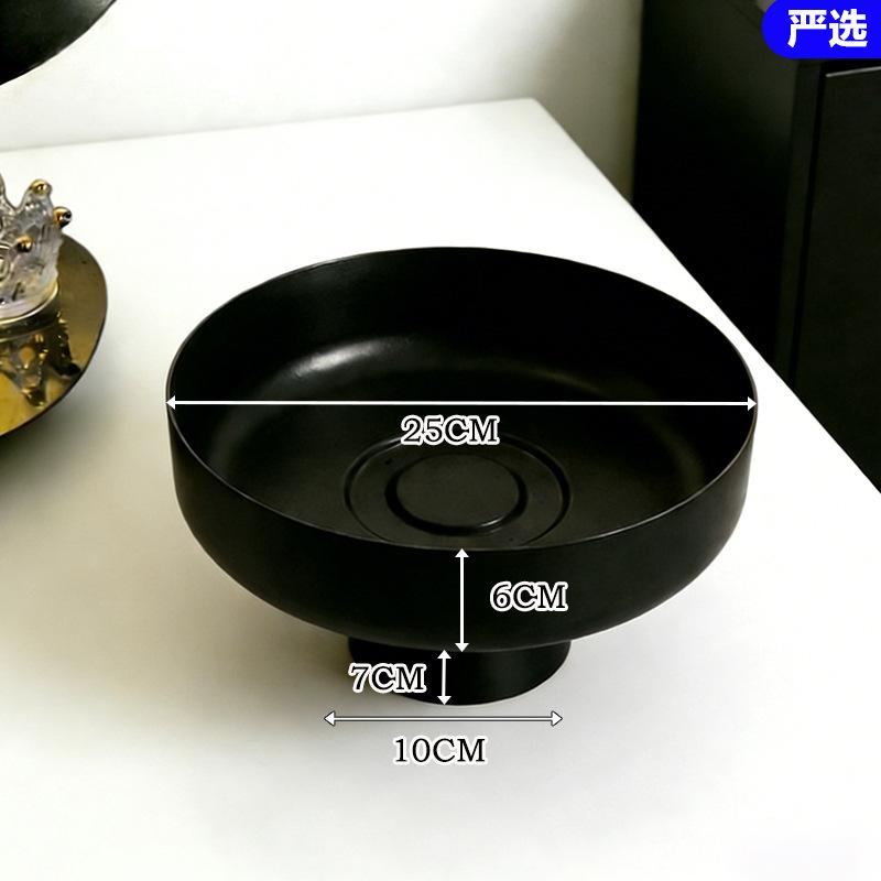 Luxury Fruit Tray Elegant Snack Platter with Candy Dry Fruit Compartments Modern Home Decor Living Room Storage Tray