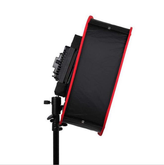 LED Softbox with Red/Black Honeycomb Edge for Portrait Photography