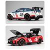 1/22 Nissan Skyline Ares GTR R35 Racing Diecasts & Toy Vehicles Toy Alloy Car Model Sound and Light Collection Kids Toys