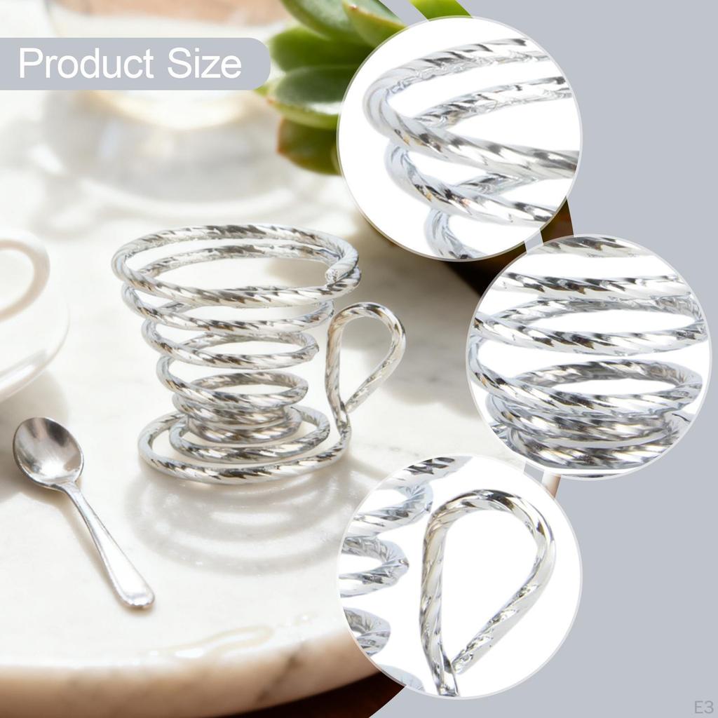 Tea Strainer Holder Stand Practical Stainless Steel Thoughtful Gift Rack Accessories