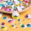 100Pcs/Bag 7/8/10/12/15/18/20MM Colorful Round Wiggling Moving Eyes Plush Panda Eye 3D Dolls Accessories DIY Dolls Materials