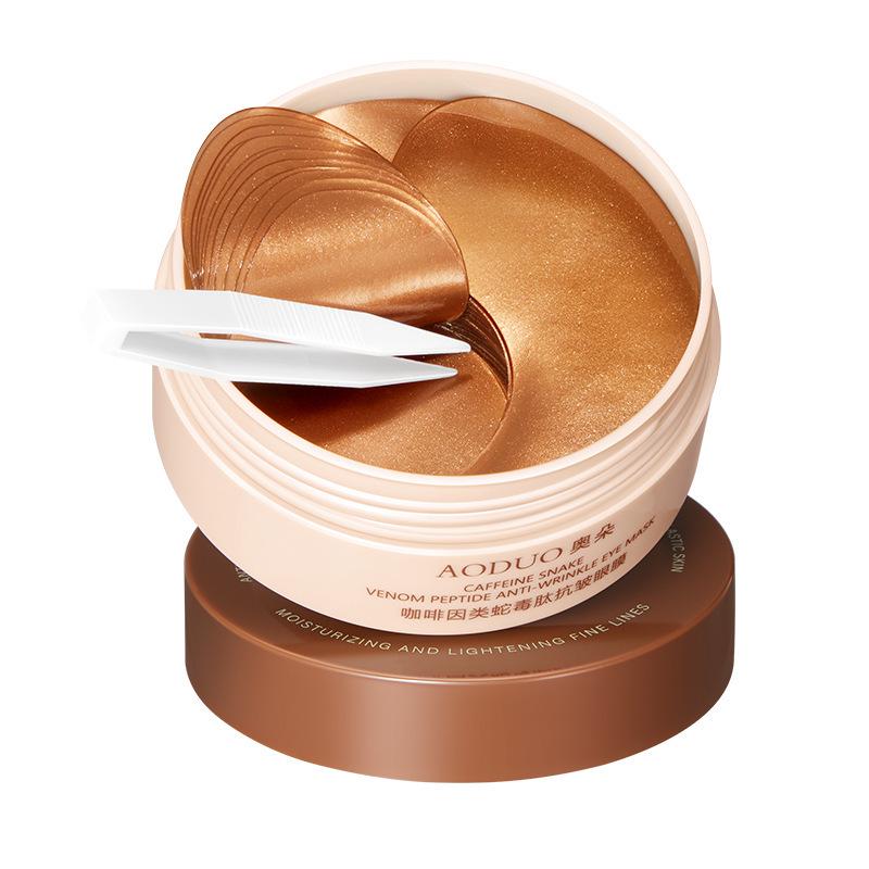 Auto Caffeine-Like Snake Venom Peptide Eye Mask: Reduces Wrinkles, Fine Lines, Dark Circles, and Eye Bags.