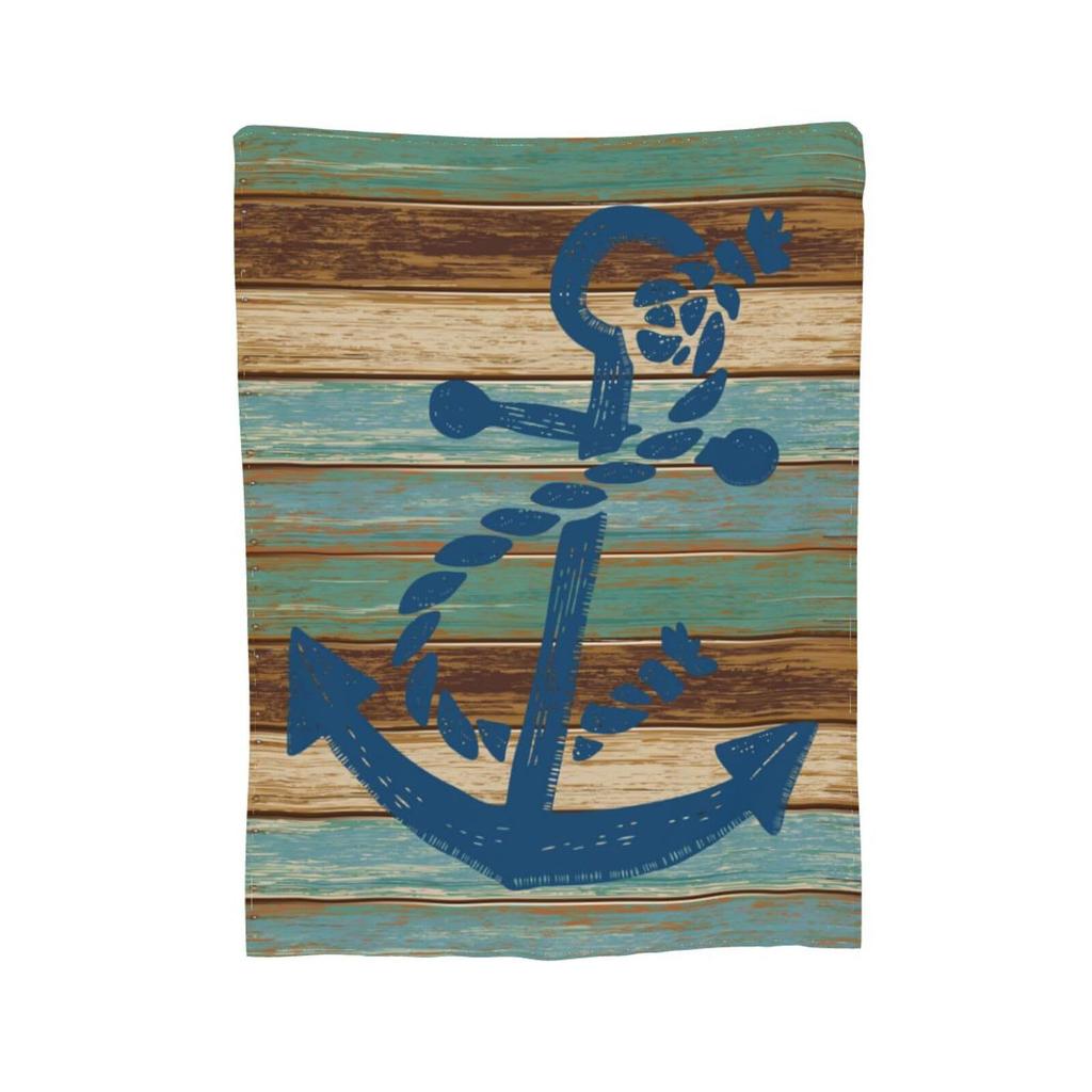 Anchor Digital Printed Blanket Flannel Blanket Office Travel Sofa Blanket Blanket