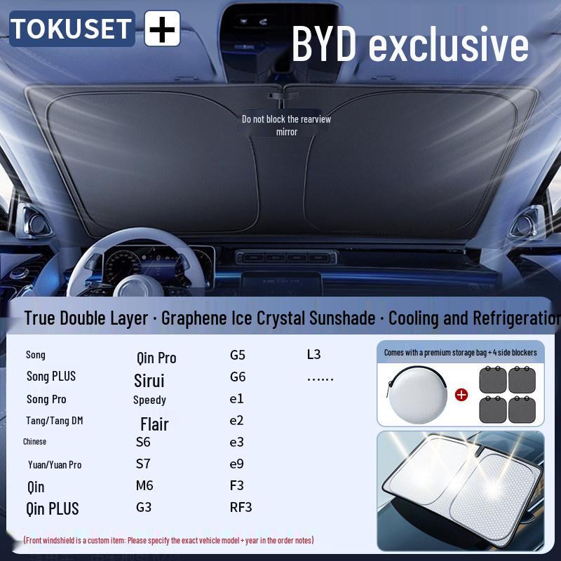 SUV Sunshade Windshield Cover: Anti-Glare, Heat Insulation, and Sun Protection Set