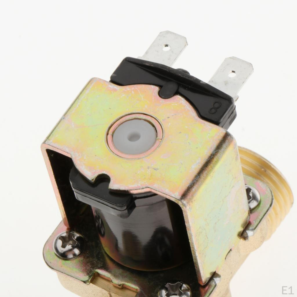 1/2 '' DC12 / 24 220V normálně uzavřený mosazný elektrický solenoidový ventil voda pro vstup