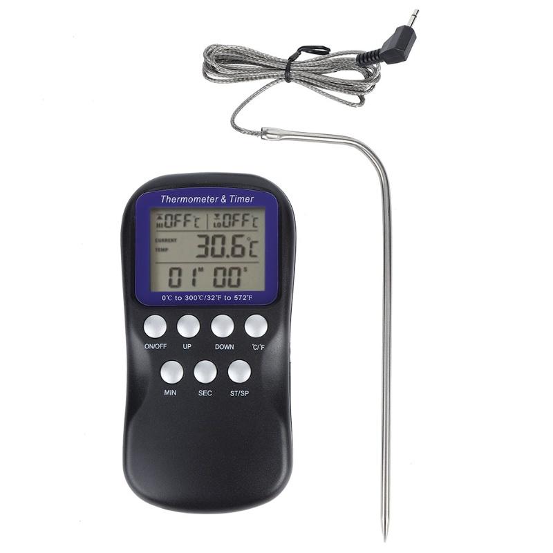 Digital Electric Food Thermometer For Oven Barbecue Grill Cooking Kitchen Accessory