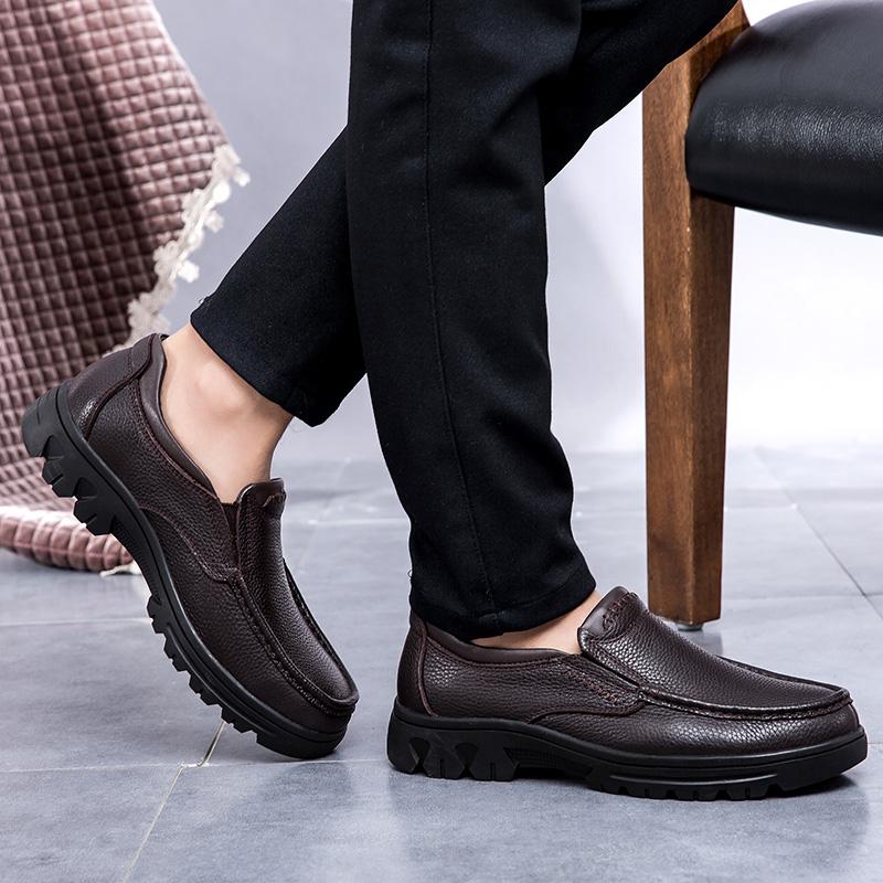 Fashion 2025 Fashion Trend Leather Mens Loafers Handmade Business Shoes Male Treking Footwear Vintage Leisure Walk Casual Mens Shoes