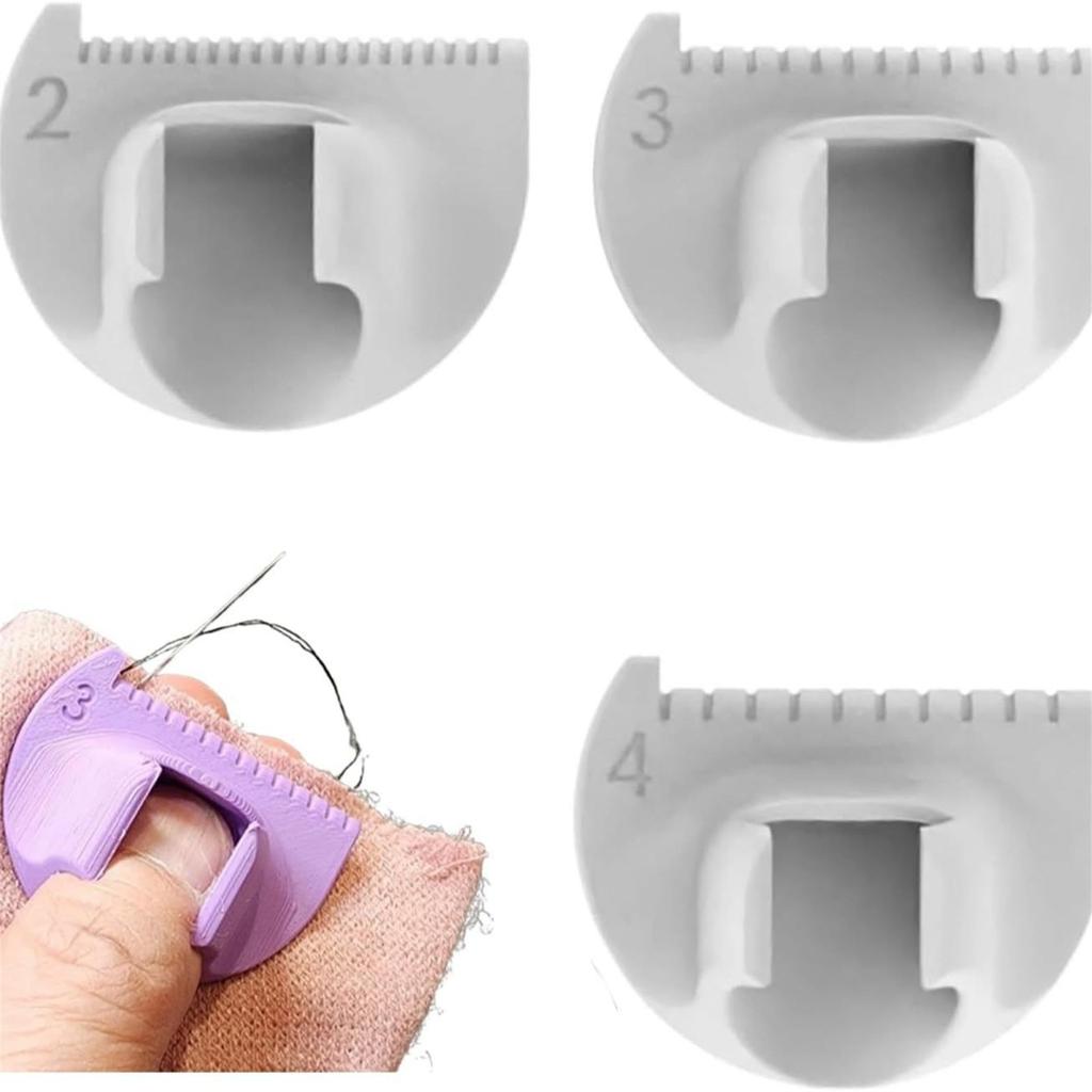 3Pieces Hand Sewing Guide Accessory Plastic Stitching Form for Fabric Craft Projects Supplies