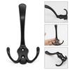 3 Hooks Coat Hook Wall Mounted Robe Clothes Rack Antirust Hat Wall Hanger  Bathroom