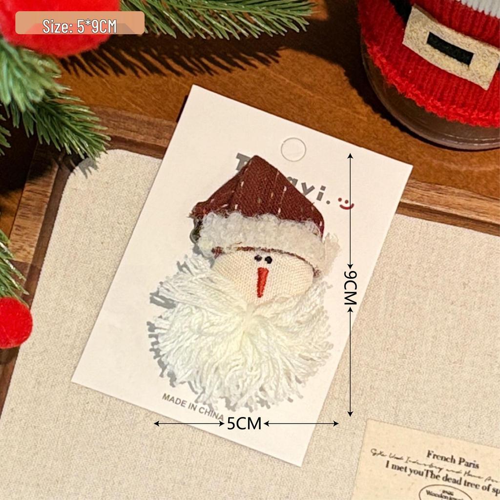 Christmas Plush Doll Hair Clip - Cute, Versatile, Decorative Side Clip for Girls