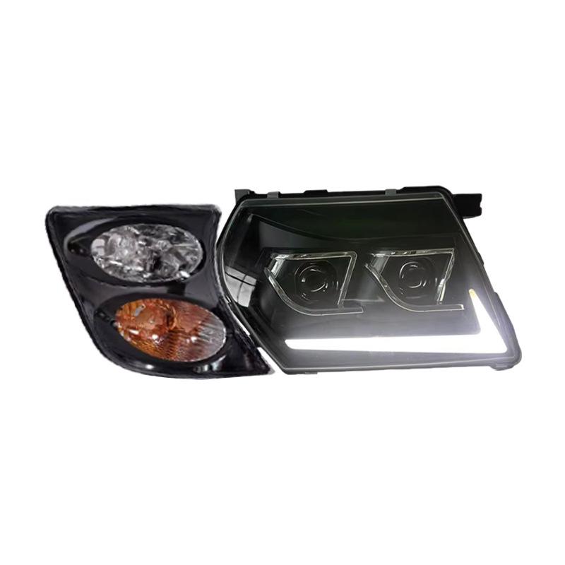 פנס ראש LED Projector לרכב ניסאן פטרול Y61 99-03 עם תאורת יום (DRL) ואיתותים פנימיים (Sequential)