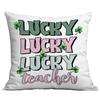 St. Patrick's Irish Day Kissenbezüge Dreiblatt Sofa Kissenbezüge Festliche Deko