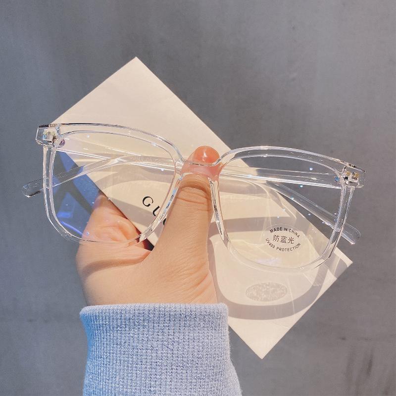 New Trend Round Frame Optical Spectacle Glasses Anti-Blue Light Prescription Plain Eyewear Vintage Oversized Computer Glasses