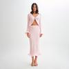 Autumn New Beach Suit Women Solid Color Sexy Knitted Hollow Beach Swimsuit Women's Dress