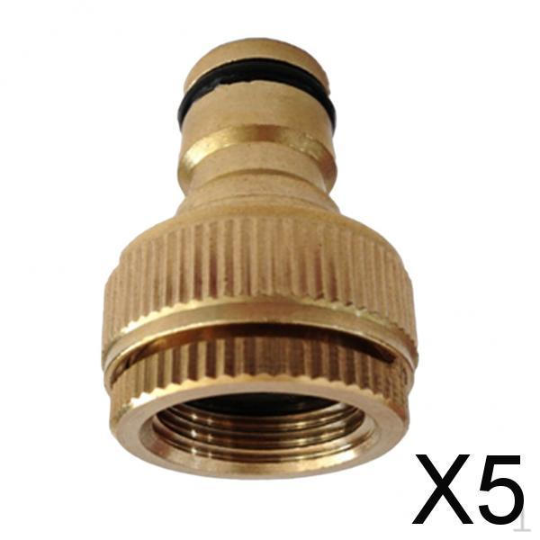 

5xGarden Hose Quick Connect Fittings. 1/2 3/4 Inch GHT Solid Brass