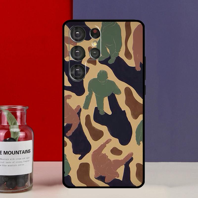 Camouflage Pattern Funda Case For Samsung Galaxy S25 Ultra S9 S10 S20 FE S21 S22 S23 Plus S24 Ultra Phone Cover