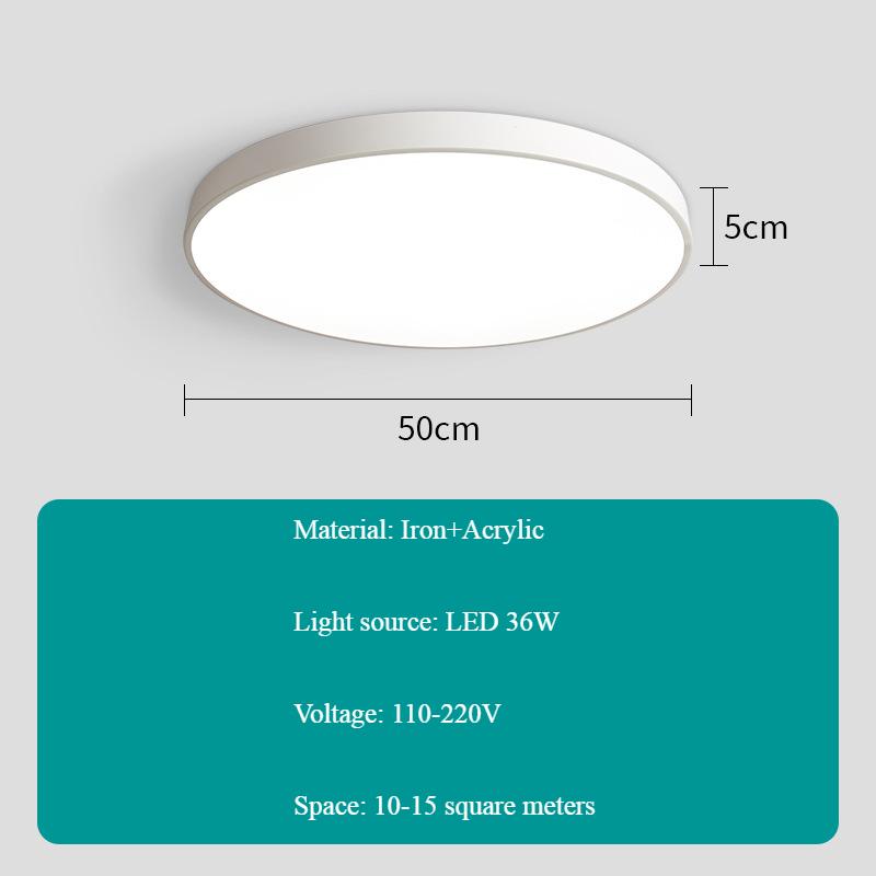 Modern Macaroon Simple Classics Ceiling Lamp Nordic Circle Living Room Bedroom Ceiling Light Led Chip Strobe Luster Atmosphere