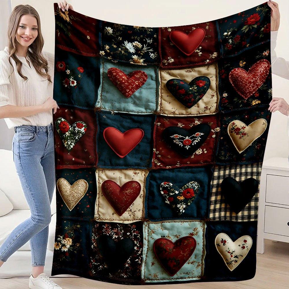 1pc Cute Cartoon Flannel Small Blanket, Skin-Friendly And Warm, Dorm Sofa Nap Blanket, Travel Portable Blanket