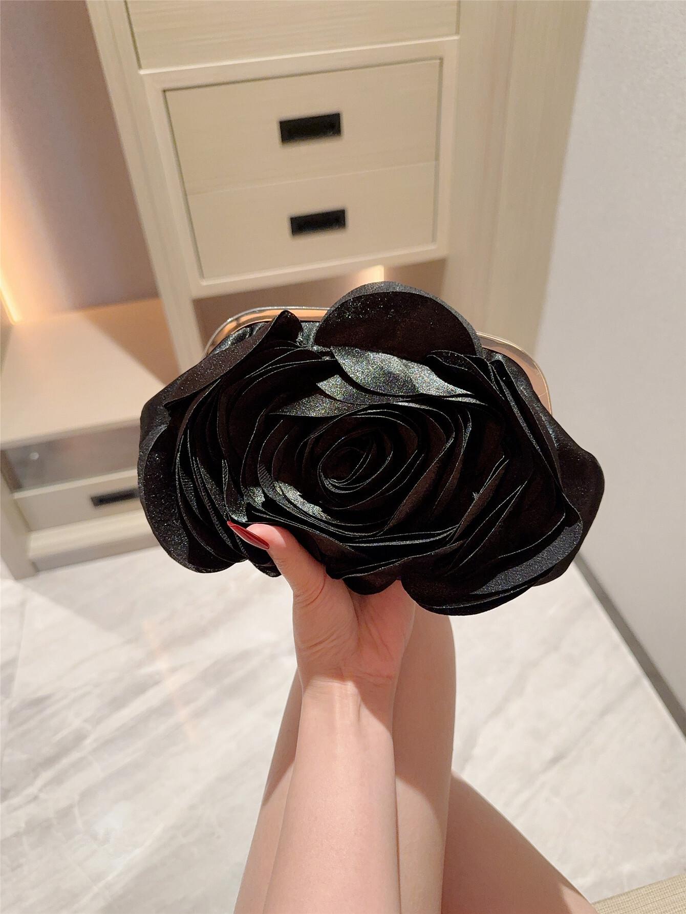 

2025 New Banquet Bag Women Flower Dinner Handbag White Romantic Wedding Bridesmaid Bag Fashion Party Bag