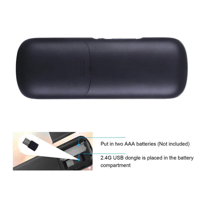 Mini Bluetooth 2.4GHz bezdrátová klávesnice s touchpadem myší Combo pro Android TV Box/PC/Tablet/PS4/Raspberry Pi 3/HTPC