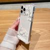 Simple White Flower Pattern Transparent Phone Case Suitable for iPhone 17 16 15 14 13 12 11Pro/Max/Plus Anti Drop and Shockproof