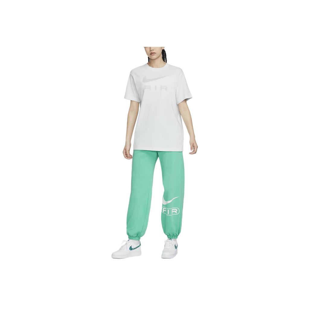 Nike Logo Letter Print Round Neck Loose Short Sleeve T-Shirt Women Tops White DX7919-121