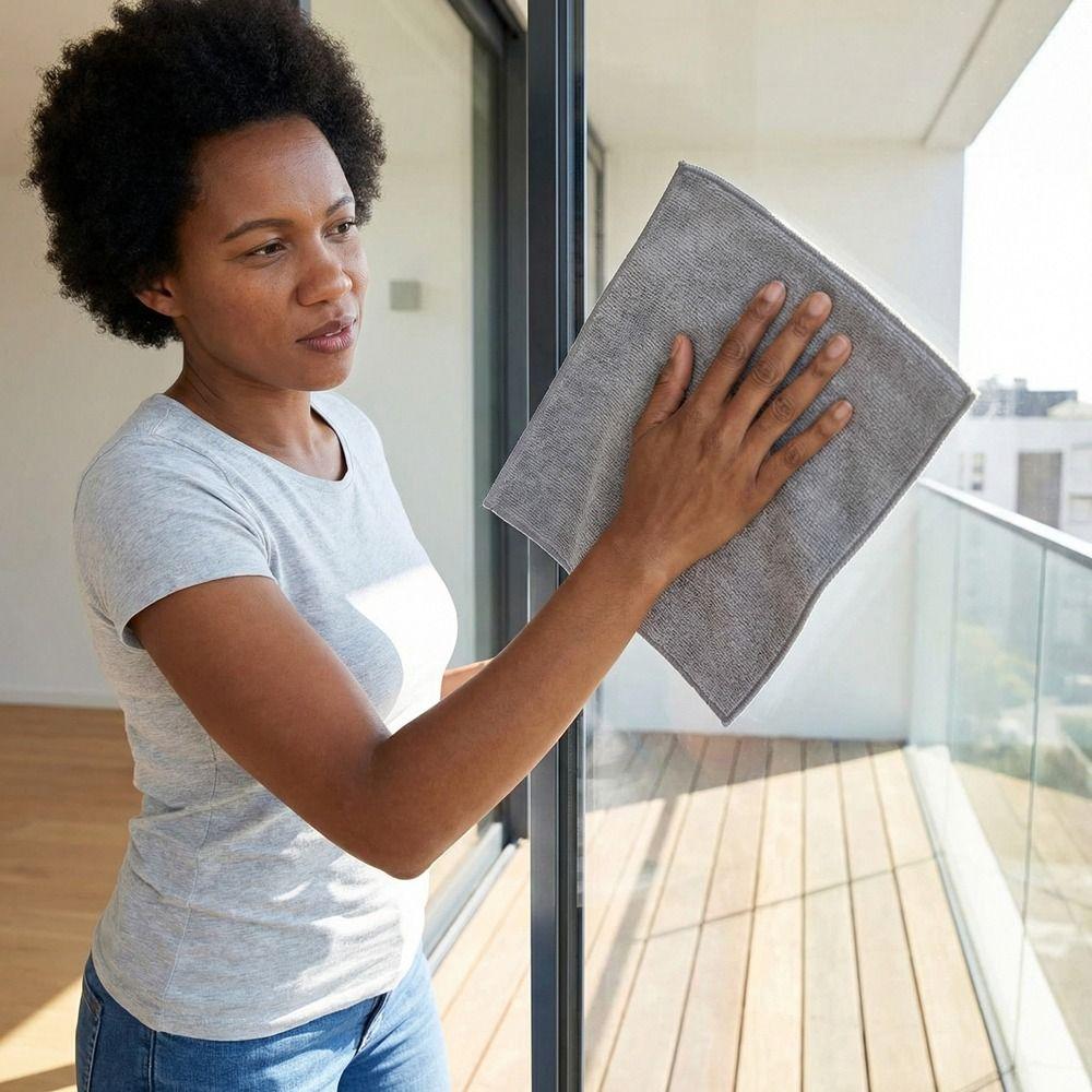 Multifunctional Square Cleaning Towel No Trace Absorb Water Wipe Cloth Soft Kitchen Microfiber Cleaning Cloth Window