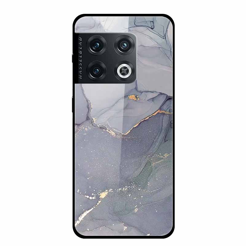 For OnePlus 10 Pro Case Marble Tempered Glass Back Cover Hard Case For OnePlus 10 Pro Shockproof Fundas NE2210 Protective Coque