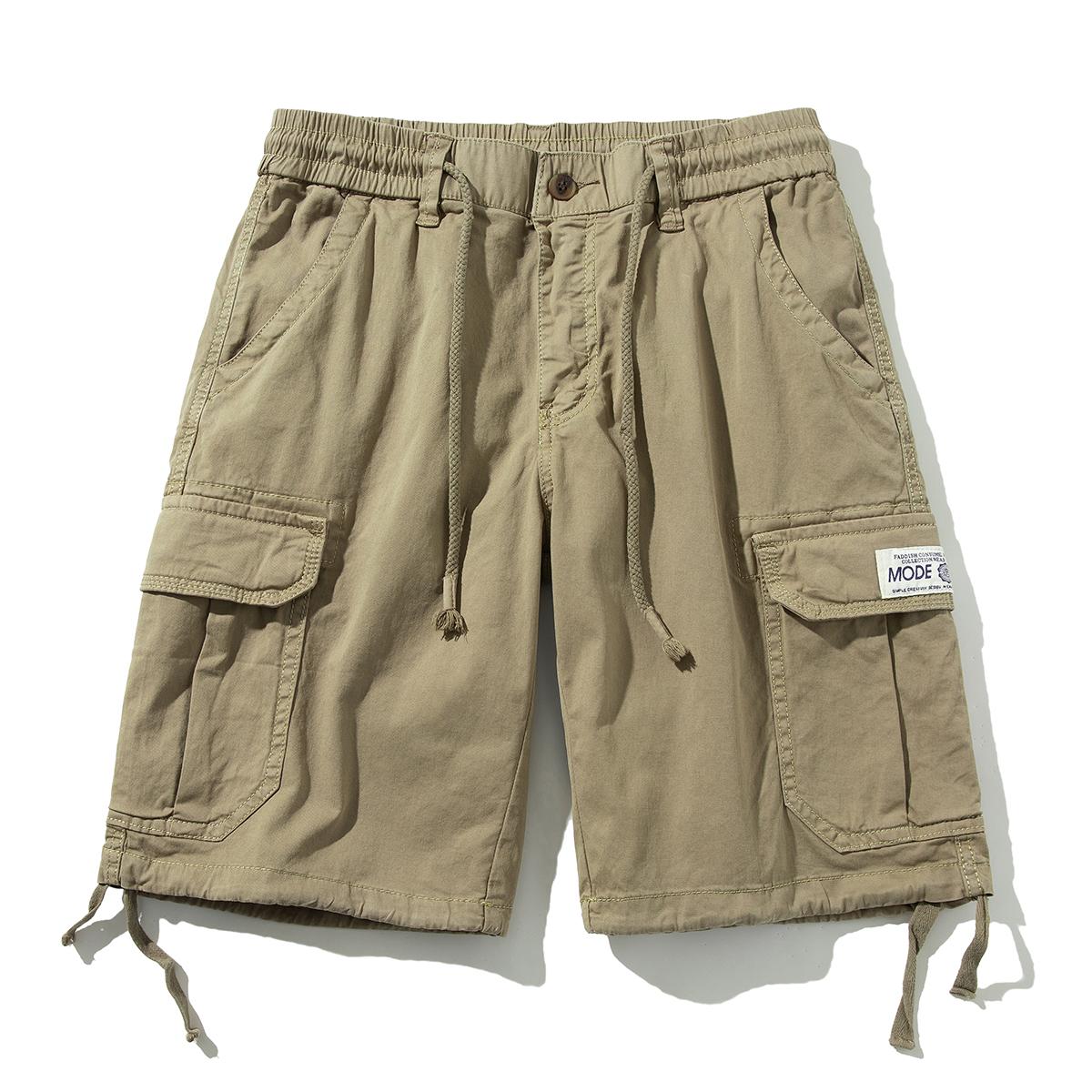 

Workwear Shorts Men s Summer Casual Five Quarter Pants Pure Cotton Loose Multi Pocket Versatile Pants 28