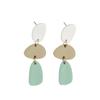 European & American Geometric Metal Dangle Earrings - Bohemian Style Accessory