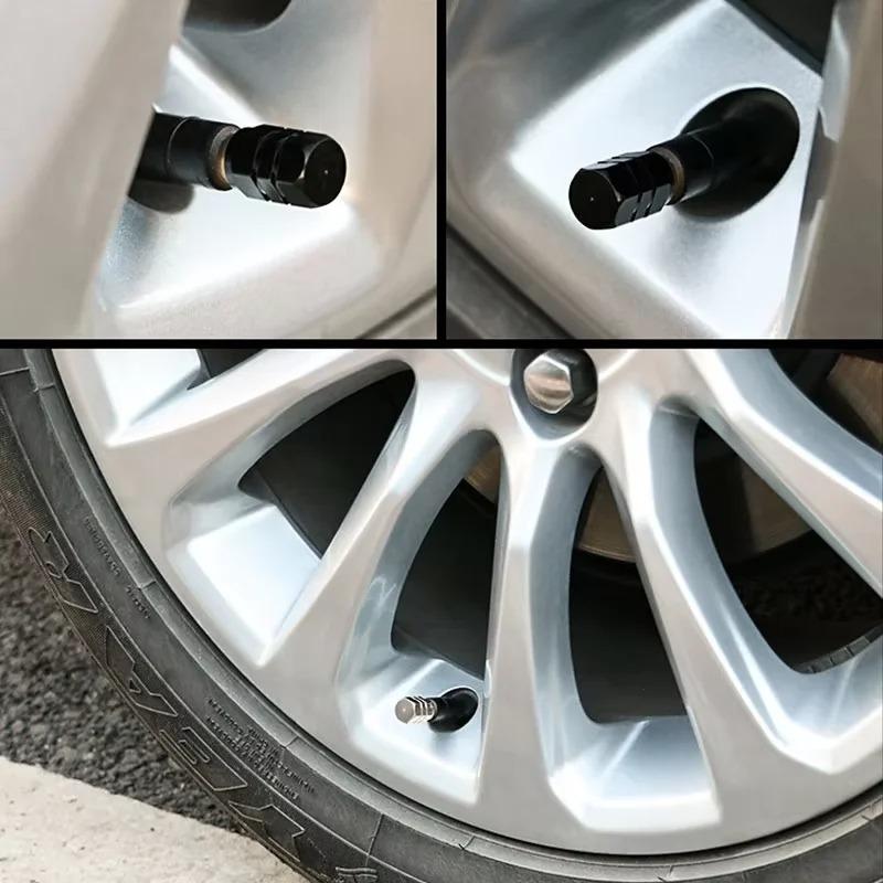 12Pcs Aluminum Alloy Car Tire Valve Caps Airdust Waterproof Tyre Rim Stem Cover for Automobiles Motorcycles Bikes