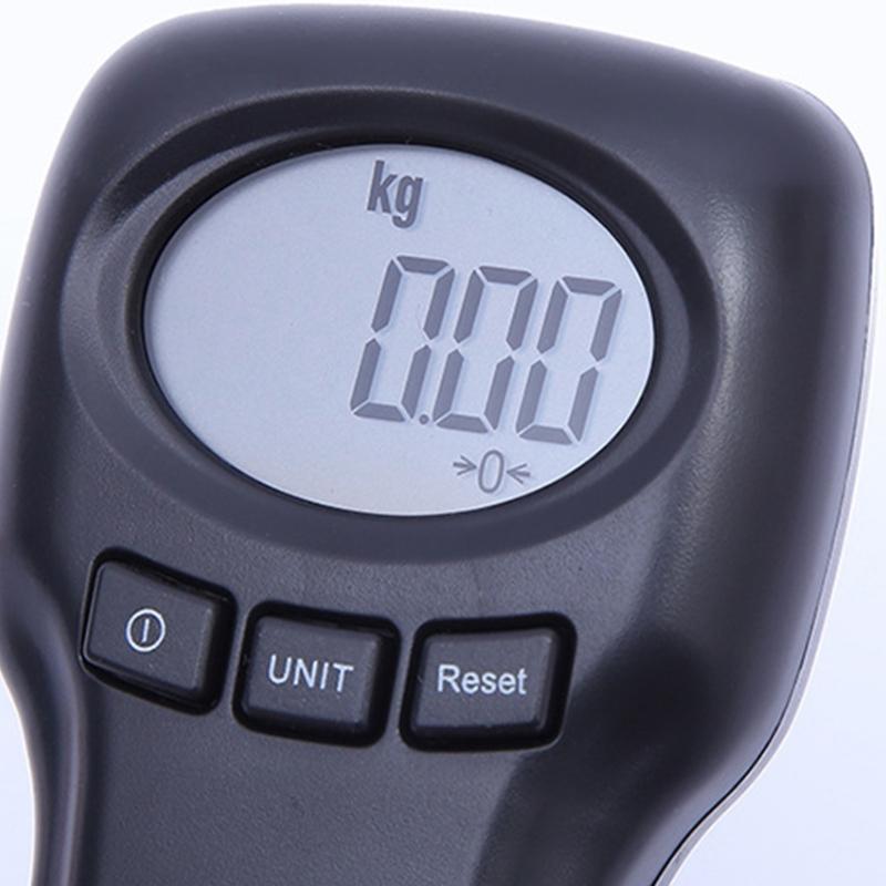 Digital Luggage Scale with Hook Accurate Weight Measurement Up to 50kg Compact Portable Design Ideal for Travel and Shipping